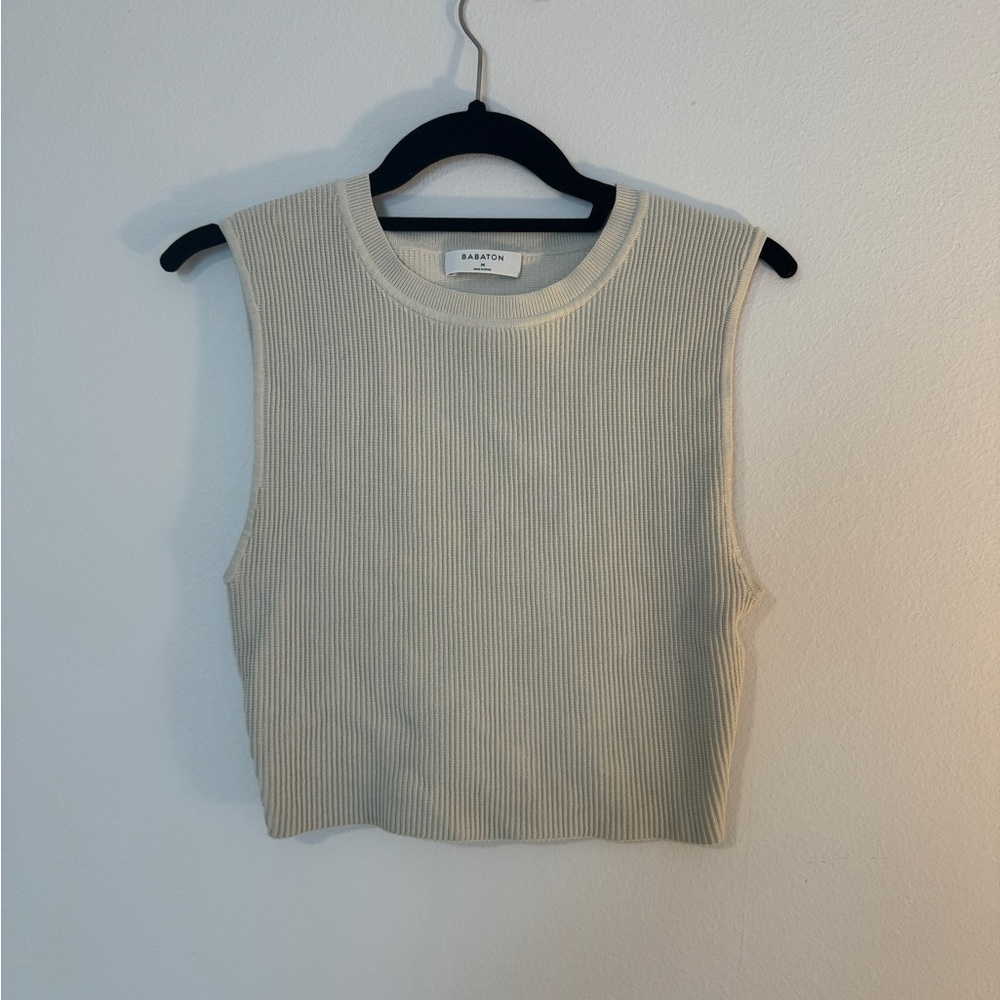 Babaton by Aritzia cream tank